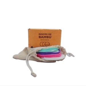 Pack de 10 Discos de bambú reutilizables