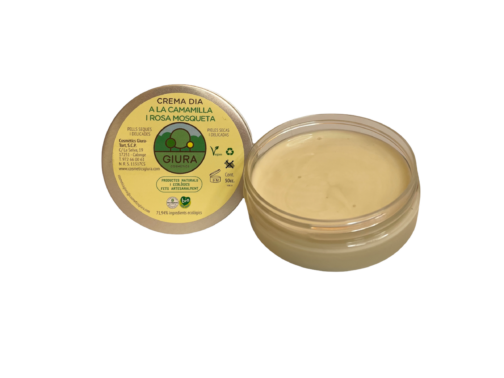 CREMA DE DIA MANZANILLA Y ROSA MOSQUETA (pieles sensibles)